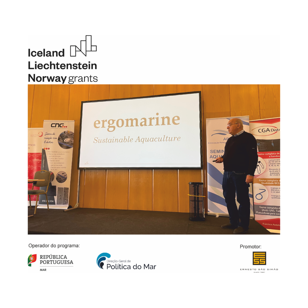 Apresentação do projeto ERGOMARINE no XXI Seminário de Aquacultura